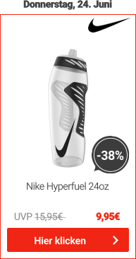Nike Zubehör Hyperfuel 24oz Trinkflasche 709ml - Weiß, Schwarz