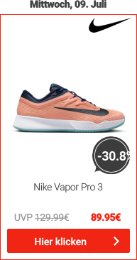 Vapor Pro 3 Sandplatzschuh Herren - Apricot, Weiß
